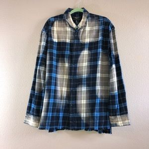 Flannel Dip Dye long sleeve shirt